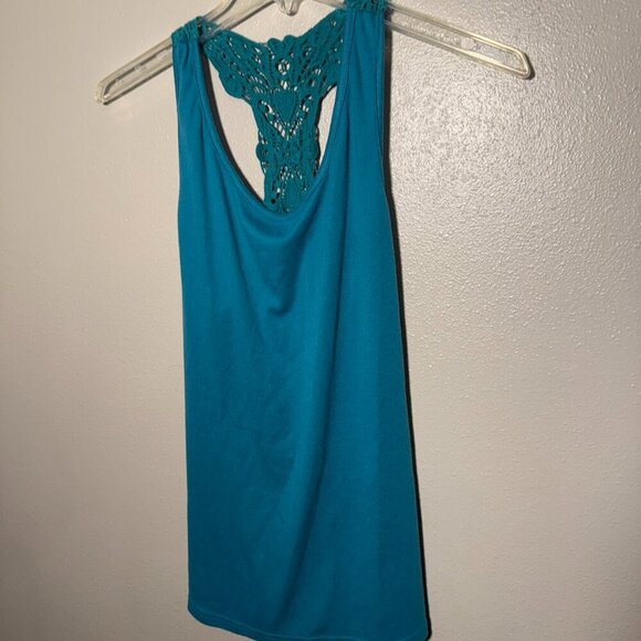 Crochet Lace Racerback Tank - Picture 1 of 5